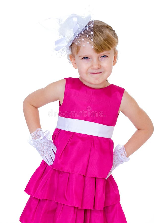 Charmant en zeer modieus meisje royalty-vrije stock afbeelding Charmant en zeer modieus meisje royalty-vrije stock afbeelding