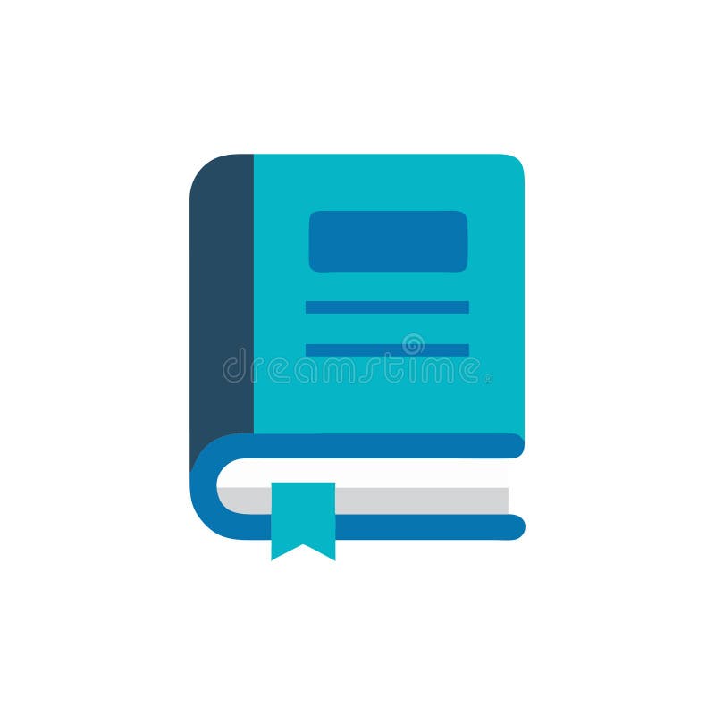 Creative Book Icon for Young Readers stock illustration