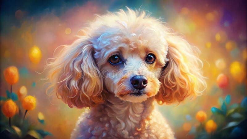 Poodle Dog T-Shirt Watercolor Style Poodle Dog T-Shirt Watercolor Style