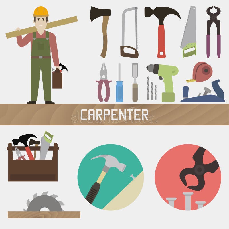charpentier illustration libre de droits charpentier illustration libre de droits