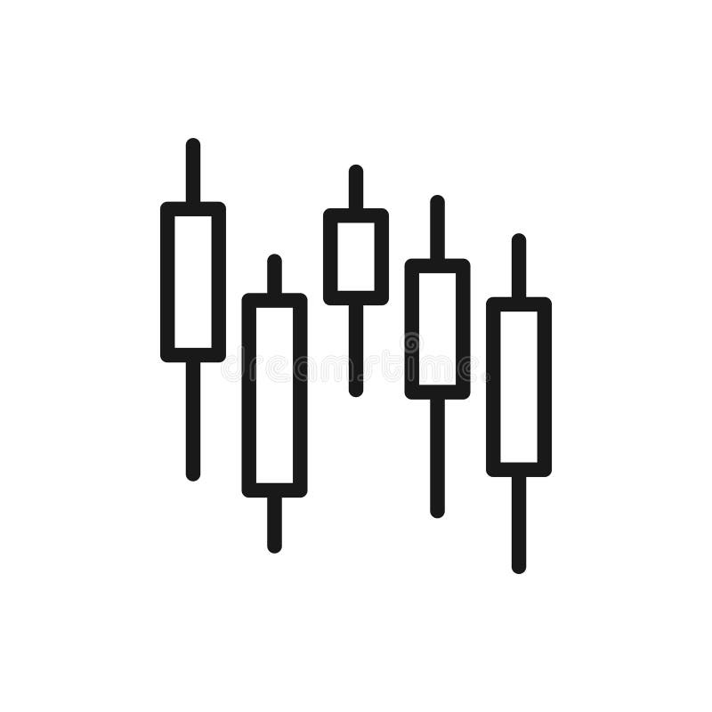 Chart candlestick icon stock vector. Illustration of price - 331971934