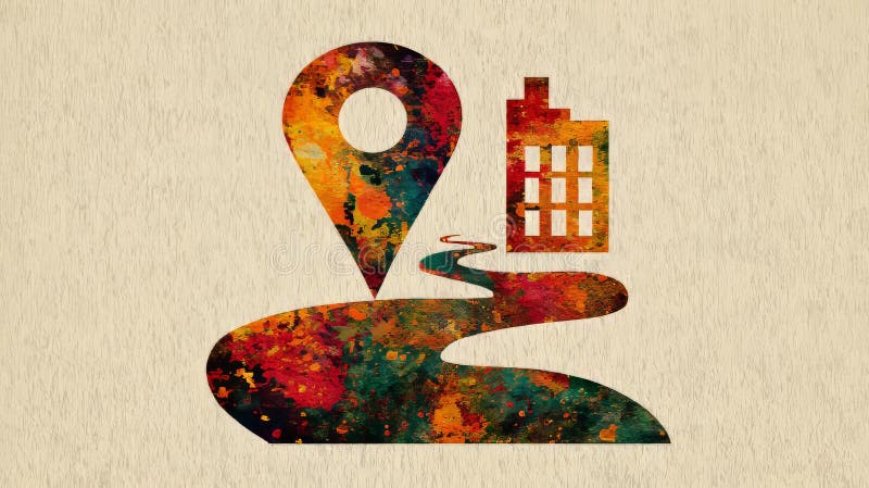 Chart your course to accomplishment by designing a visual guide for prosperity in professional settings royalty free stock image