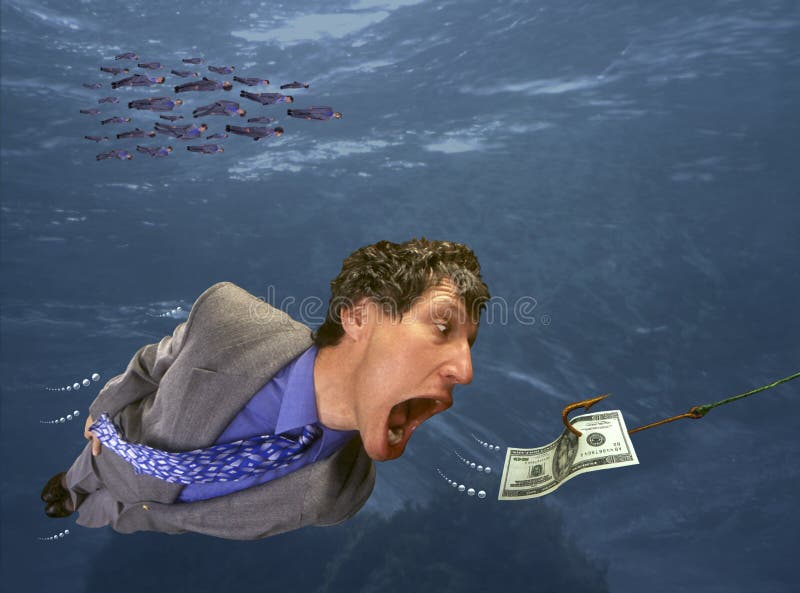 Chasing Money stock image