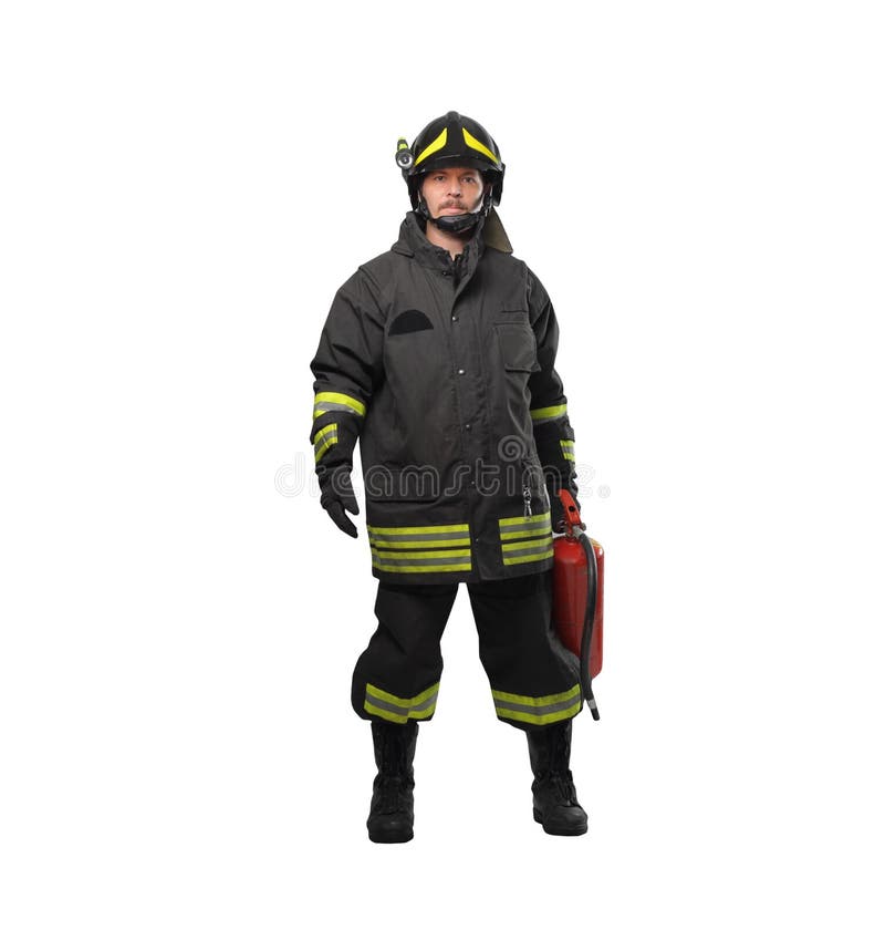 Full lenght portrait of fireman. Full lenght portrait of fireman