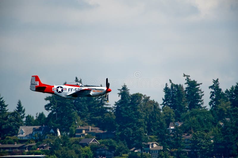 Chasseurs de mustang de P-51D images stock Chasseurs de mustang de P-51D images stock