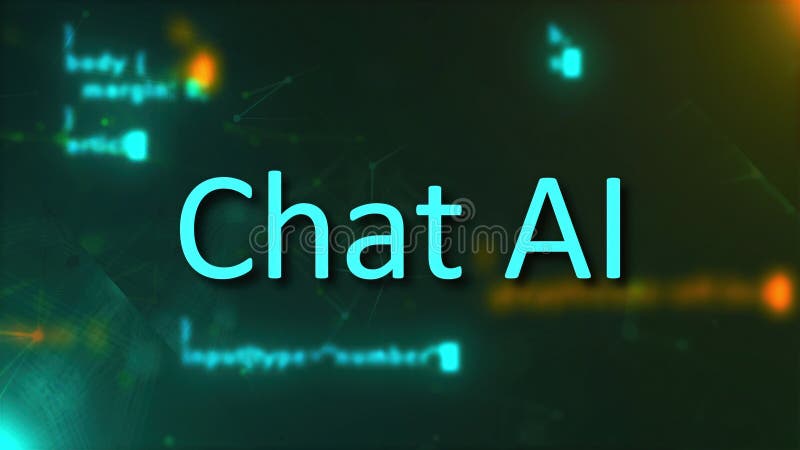 Chat AI concept stock illustration