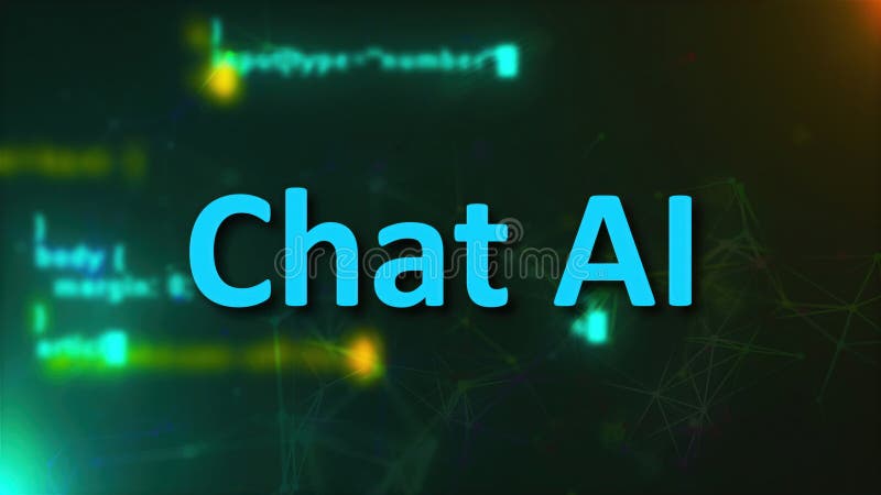 Chat AI concept stock illustration