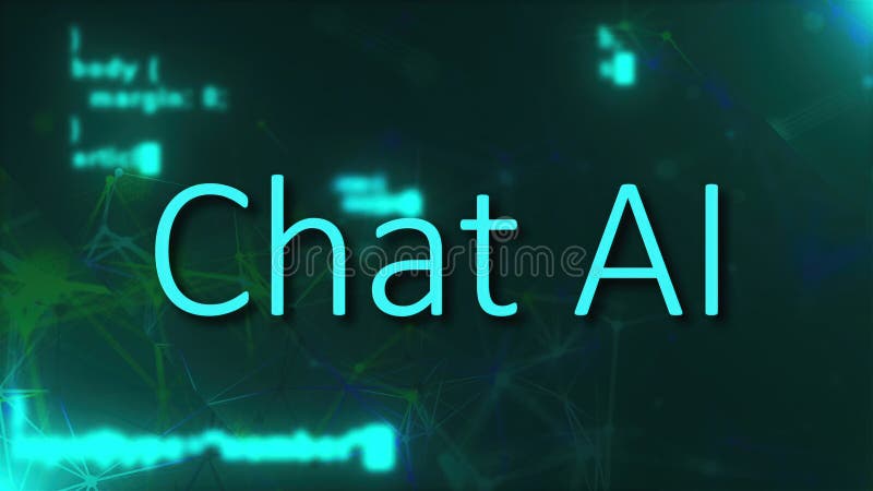 Chat AI concept royalty free illustration