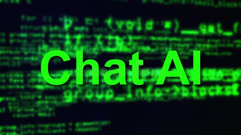 Chat AI concept royalty free illustration