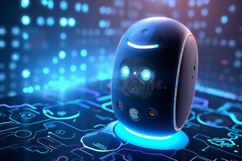 Chat Bot Interface on a Smart Speaker with Speech Bubbles and a Circuit ... Circuit Diagram