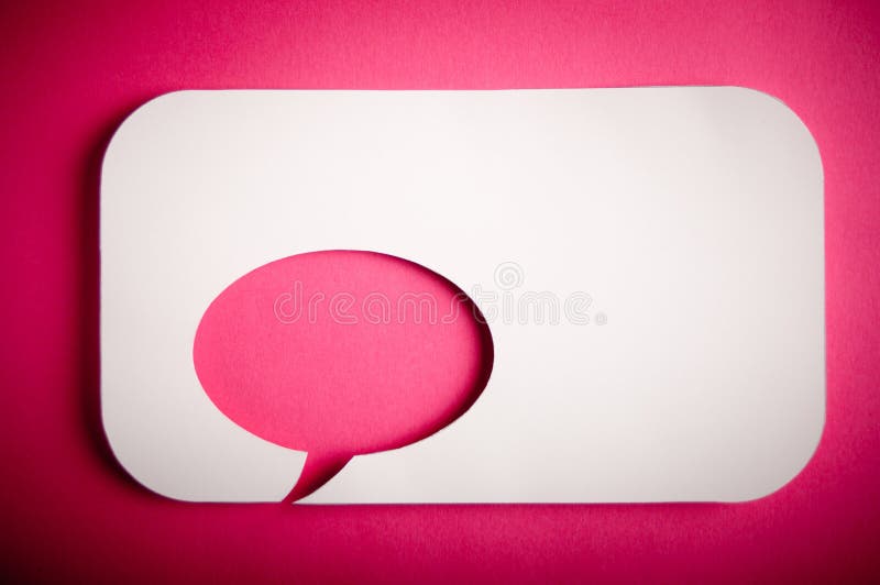 Chat bubbles - paper cut design