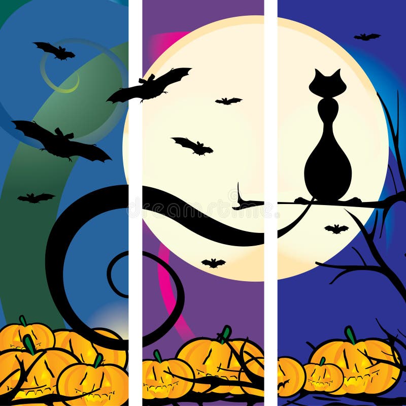 Chat de Halloveen illustration libre de droits Chat de Halloveen illustration libre de droits