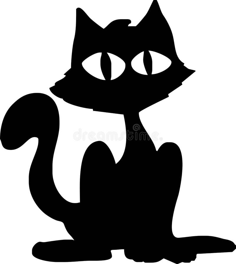 Chat de Veille de la toussaint illustration de vecteur Chat de Veille de la toussaint illustration de vecteur