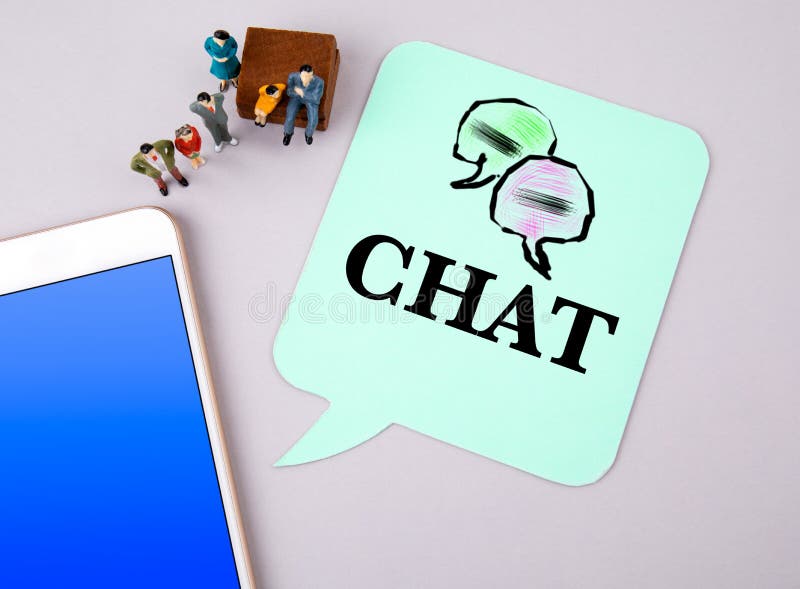Chat-, Geschäfts- und Social Media-Konzept lizenzfreie stockfotos Chat-, Geschäfts- und Social Media-Konzept lizenzfreie stockfotos