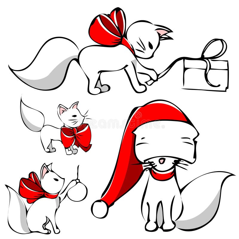 Chat De Noel Heureux De Dessin Anime Illustration Stock Illustration Du Heureux Illustration Chat De Noel Heureux De Dessin Anime Illustration Stock Illustration Du Heureux Illustration