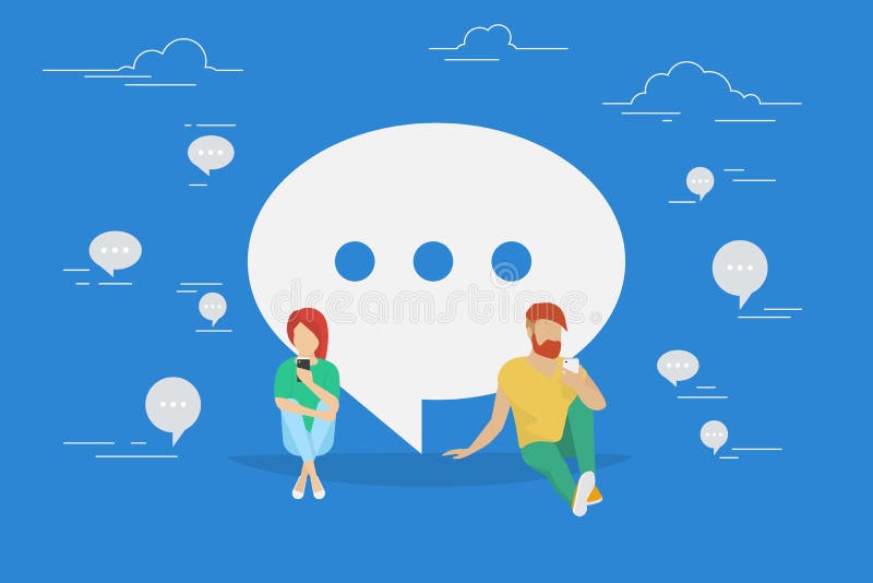 Chat talk concept illustration vector illustration Chat talk concept illustration vector illustration
