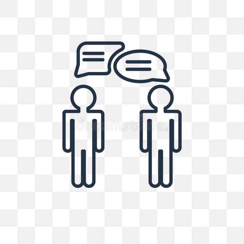 Chat vector icon isolated on transparent background, linear Chat royalty free illustration Chat vector icon isolated on transparent background, linear Chat royalty free illustration