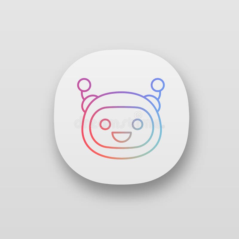 Chatbot app icon stock vector. Illustration of digital - 175454866
