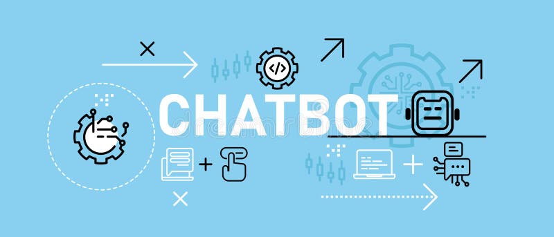 Chatbot conversation digital assistant chat bot talk agent conceptual interactive virtual robot assistant AI artificial stock illustration