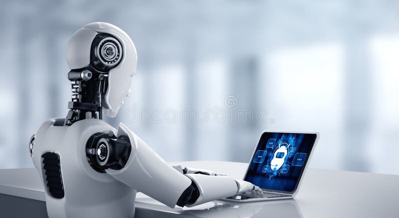 Chatbot-Software-Anwendung für moderne Online-Geschäfte lizenzfreies stockfoto