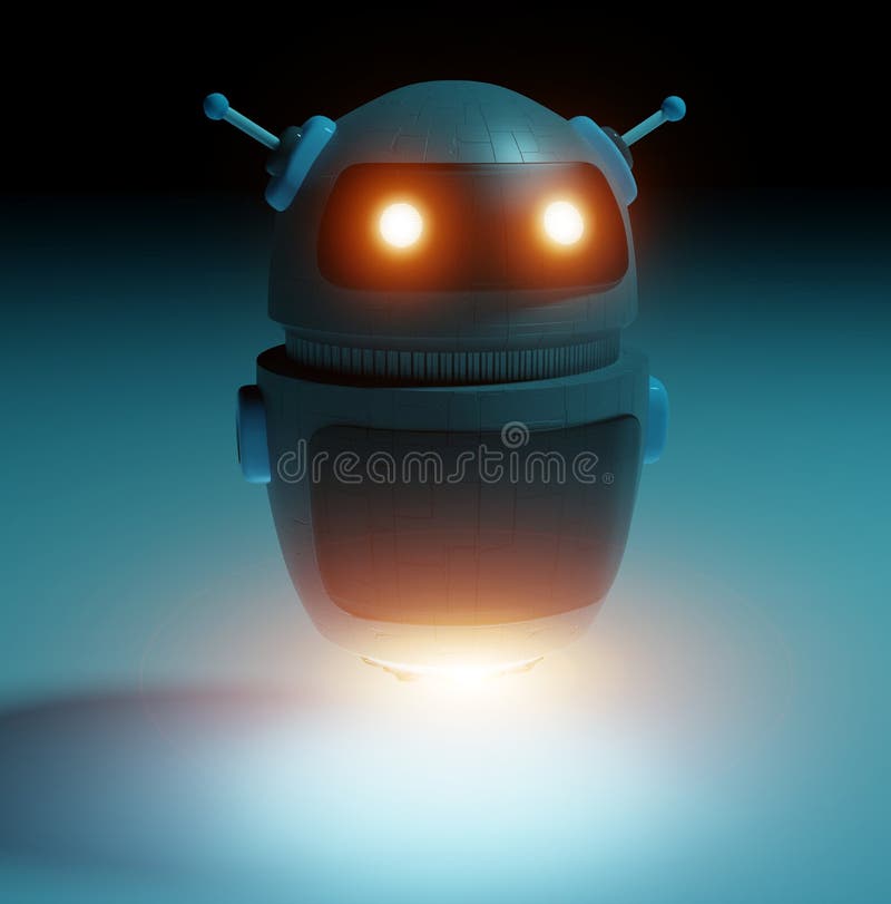 Chatbot-ul digital futurist 3d redare vector illustration