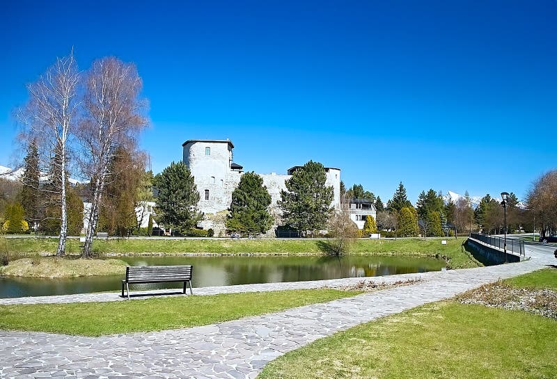 Grand Castle - Gothic castle and Renaissance manor house in Liptovsky Hradok in Slovakia.