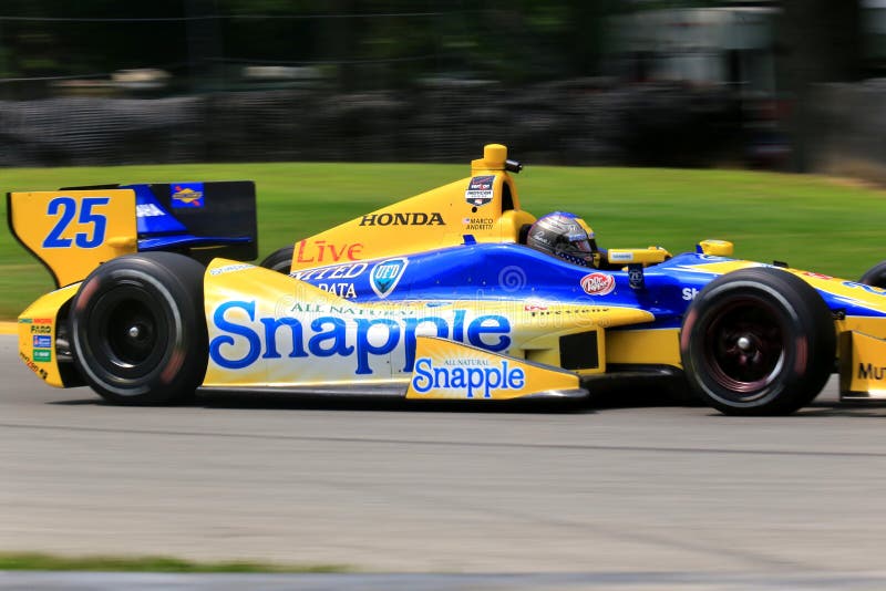 Chaufför Marco Andretti royaltyfria bilder Chaufför Marco Andretti royaltyfria bilder