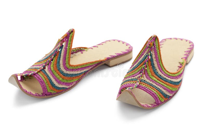 Chaussons marocains photographie stock libre de droits Chaussons marocains photographie stock libre de droits