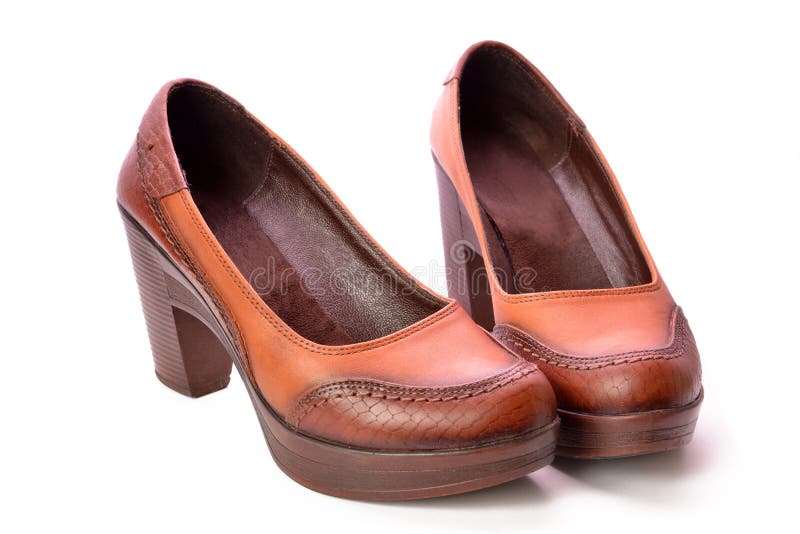 CHAUSSURES BRUNES image libre de droits CHAUSSURES BRUNES image libre de droits