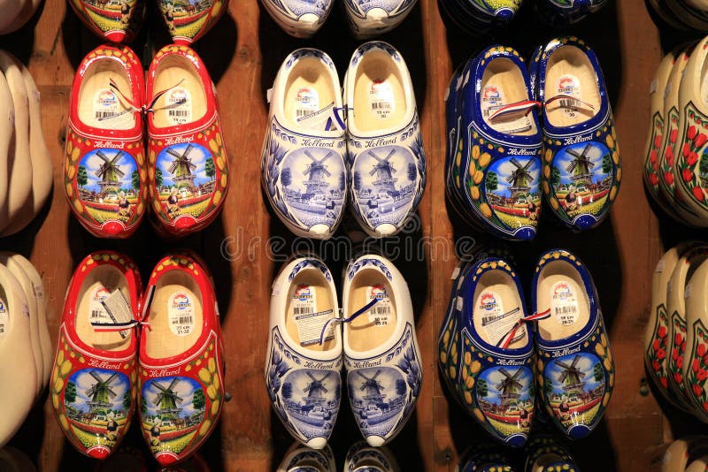 Chaussures hollandaises traditionnelles images stock Chaussures hollandaises traditionnelles images stock