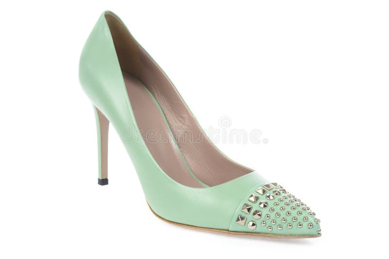 Chaussures Vertes De Hauts Talons Photo stock Image du sensualité