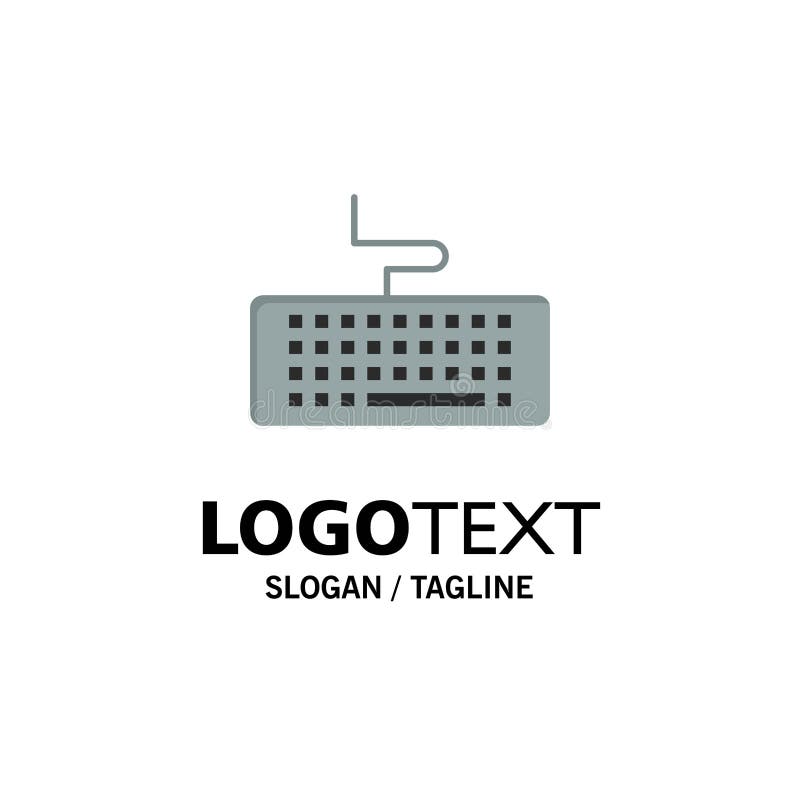 Chave, teclado, hardware, negócio de educação Logo Template cor lisa ilustração do vetor Chave, teclado, hardware, negócio de educação Logo Template cor lisa ilustração do vetor