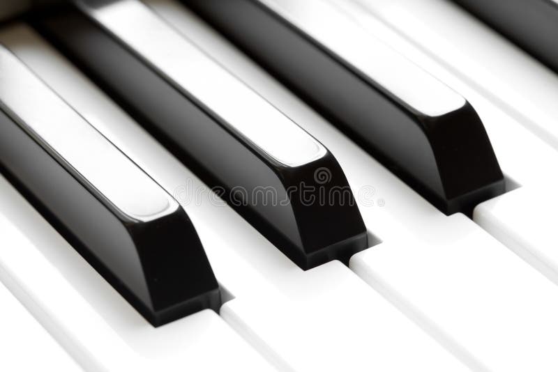 Piano keyboard macro closeup shot. Piano keyboard macro closeup shot