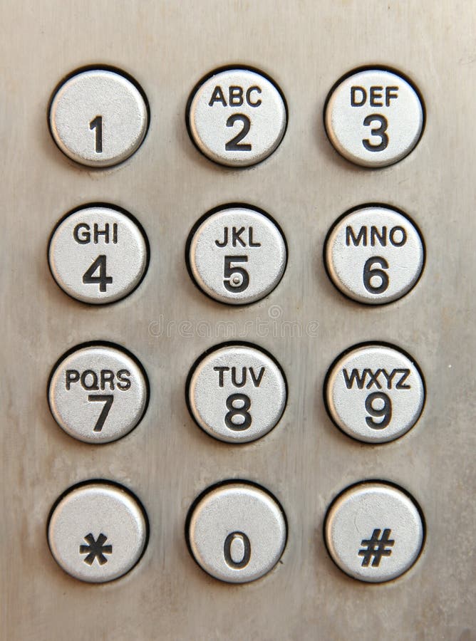 Teclado Do Número De Telefone Foto de Stock - Imagem de branco, almofada:  58869794