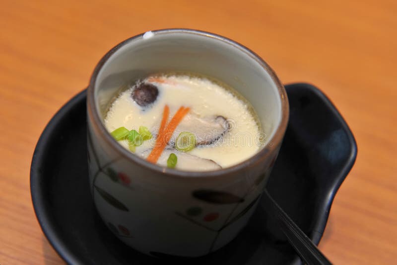 Chawanmushi, Japanese Egg Custard Stock Photo Image of meal, side