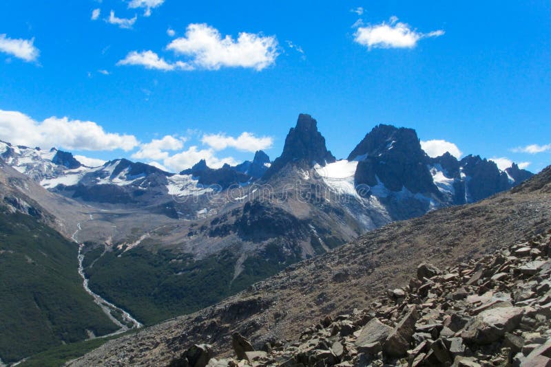 Chaîne de Cerro Castillo image libre de droits Chaîne de Cerro Castillo image libre de droits