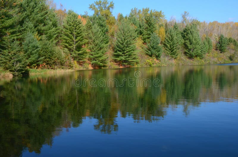 Chaîne de fer de lac mine de Yawkey - Minnesota images libres de droits Chaîne de fer de lac mine de Yawkey - Minnesota images libres de droits