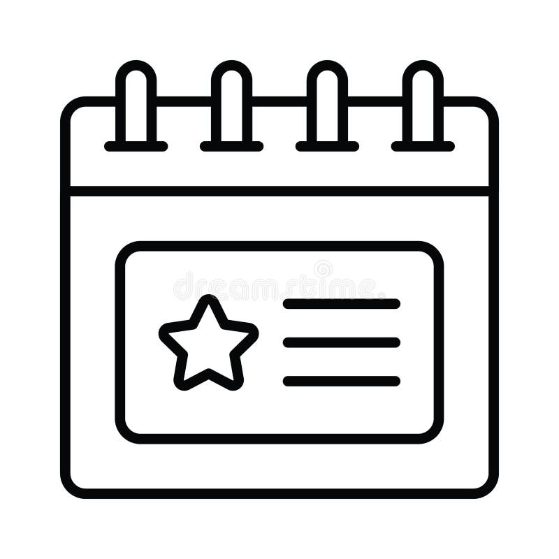 Check this beautifully designed event planner vector design stock illustration