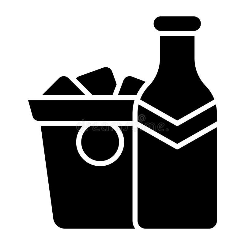 Check this beautifully designed vector of champagne bucket royalty free illustration
