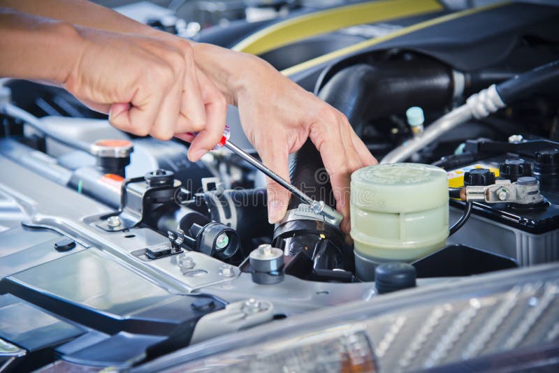 Check the car engine. stock image. Image of engine, motor 78455863