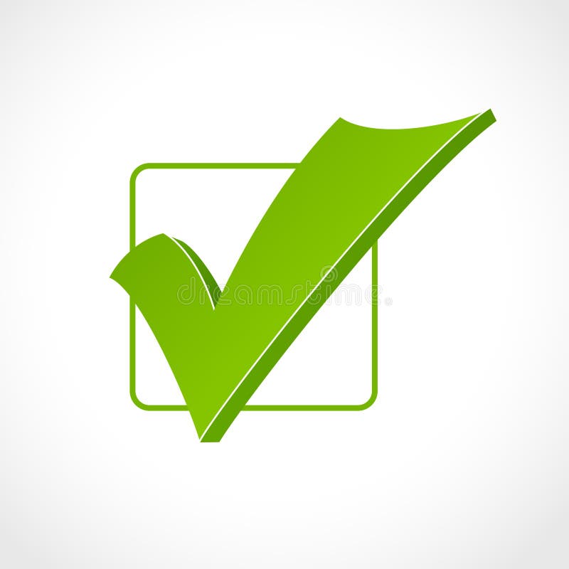 Check mark vector illustration