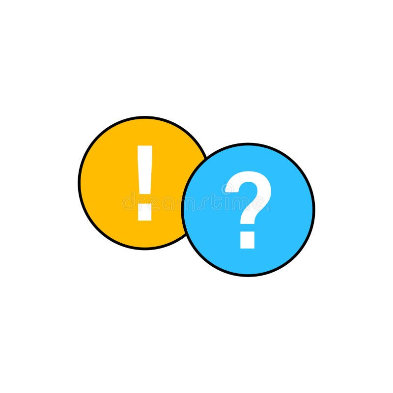 Check mark icon set. Green OK or V tick, red X, exclamation mark, Question mark. Approval signs. Check list, test, quiz. Vector stock illustration