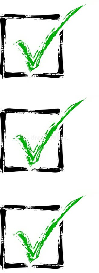 Check mark list royalty free illustration