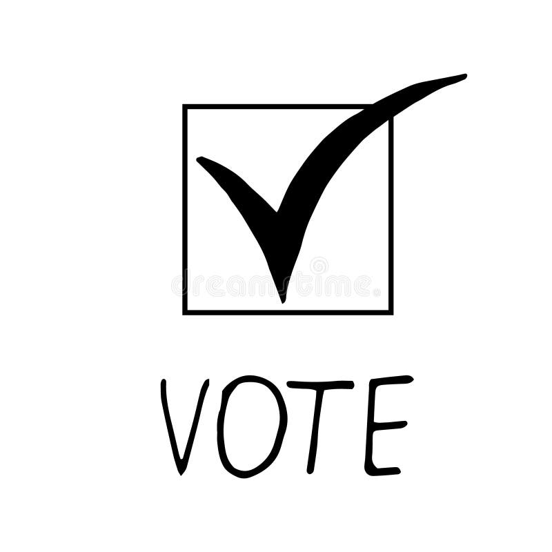 Vote Lettering Sketch Icon, Sticker, Card, Poster, Hand Drawn Vector  Doodle, Minimalism, Monochrome. Single Element for Design. Stock  Illustration - Illustration of label, graphic: 197846353