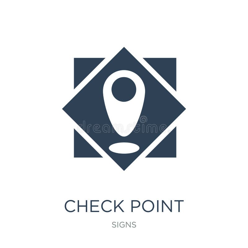 check point icon in trendy design style. check point icon isolated on white background. check point vector icon simple and modern vector illustration check point icon in trendy design style. check point icon isolated on white background. check point vector icon simple and modern vector illustration