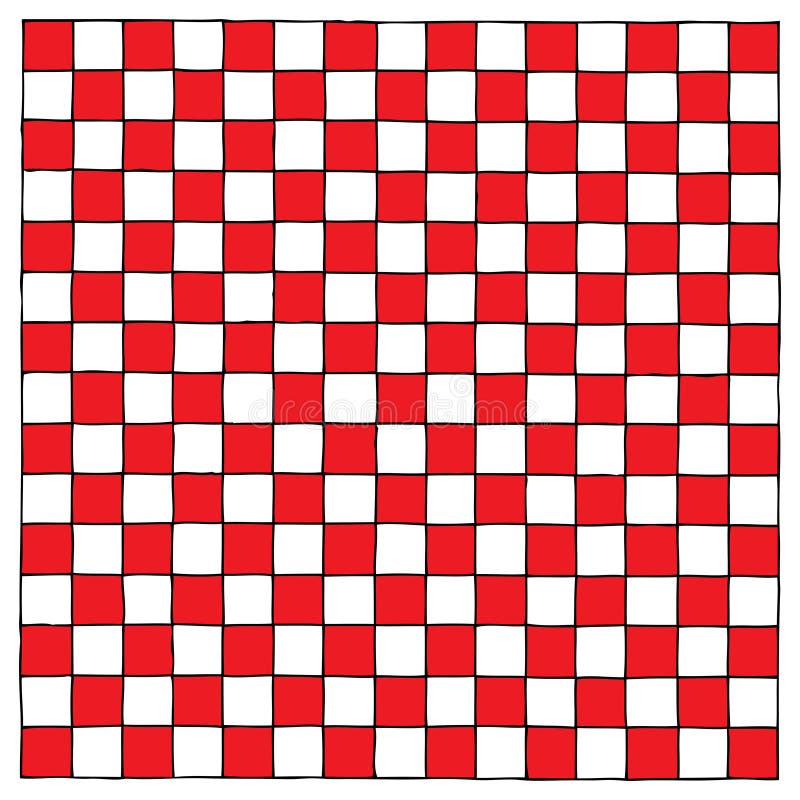 checkerboard red