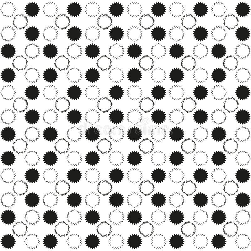 Checkered circle pattern. Geometric dot array. Uniform round shapes. Vector repetitive texture. stock illustration