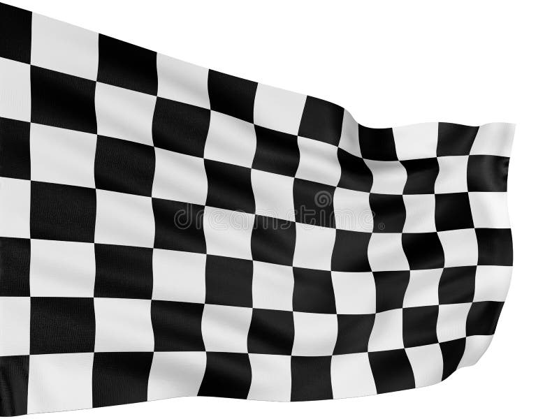 Checkered flag.