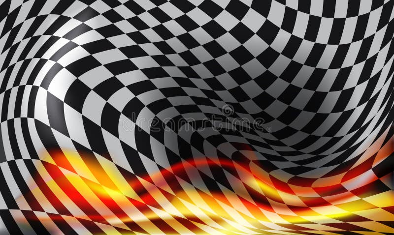 checkered flames