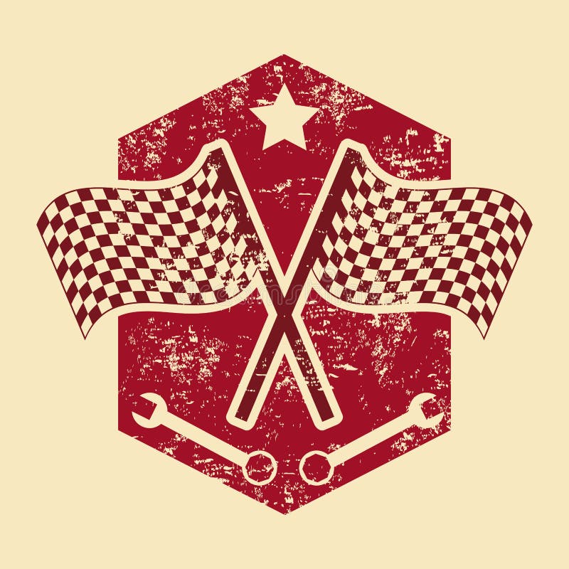 Checkered flag vector illustration